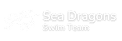 Sea Dragon Swim Team in Durham Homeschool Swim Team white logo